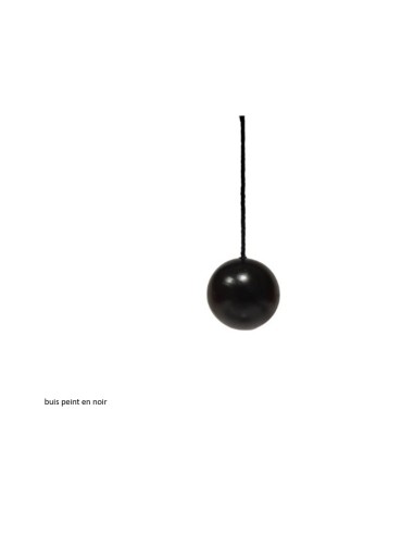 Pendule divinatoire boule en buis noir