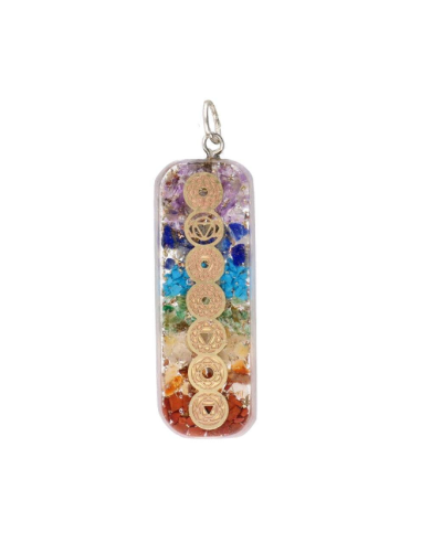 Pendentif Orgonite chakras