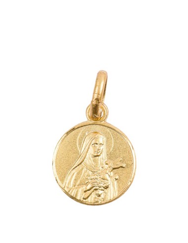 Médaille Sainte Thérèse en doré