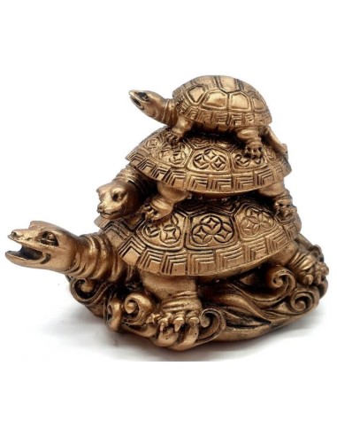 Objet déco Fen Shui 3 tortues