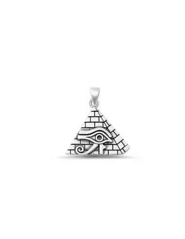 Pendentif pyramide œil d'Horus bijou en argent