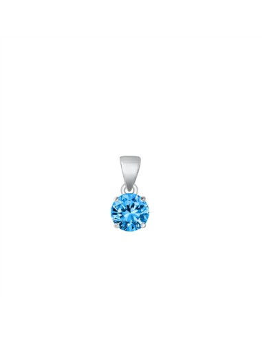 Pendentif topaze bleue bijou en argent