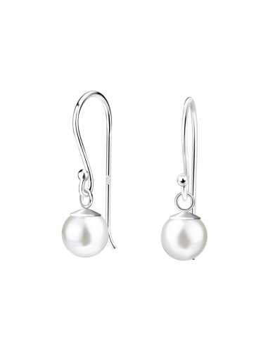 Boucles d'oreilles perles pendantes bijou en argent