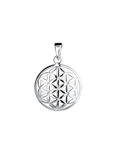 Pendentif fleur de vie en17 mm bijou en argent