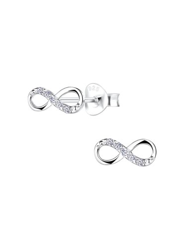 Boucles d'oreille infini bijou en argent