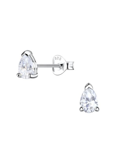 Boucles d'oreilles zircone bijou en argent