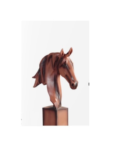 Buste de cheval objet déco en 31.5 cm