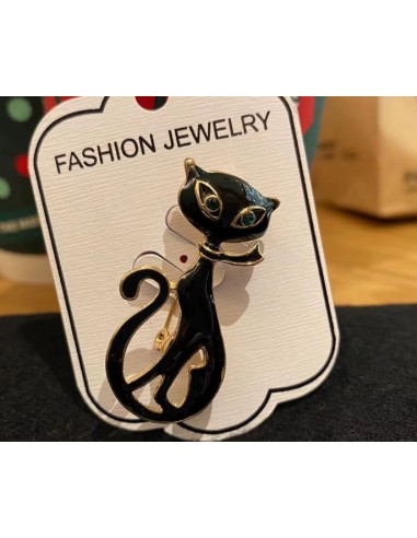 Broche  chat noir