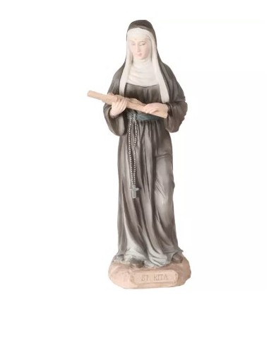 Figurine Sainte Rita avec prière