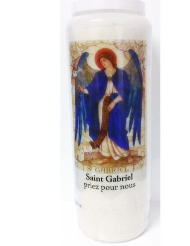 Neuvaine Saint Gabriel bougie de Neuvaine avec prière