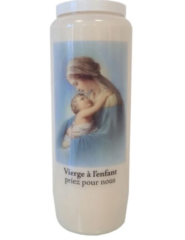 Neuvaine vierge à l'enfant bougie