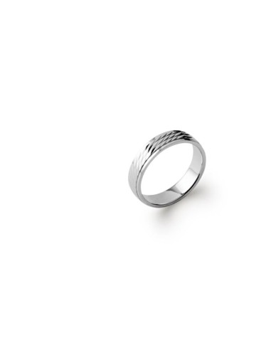 Bague alliance en argent mariage en 5 mm