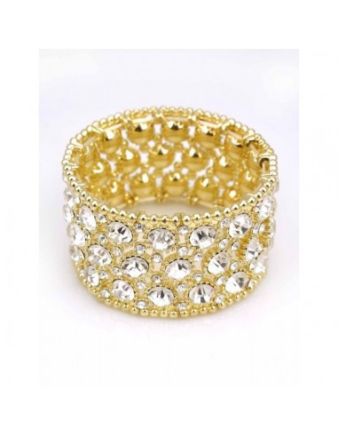 Bracelet doré elastique modèle Aretas