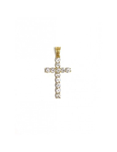 Pendentif croix et bijou en acier