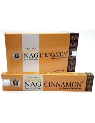 Encens Vijayshree Cinnamon cannelle Lot de deux boîtes de 15 grammes chacune