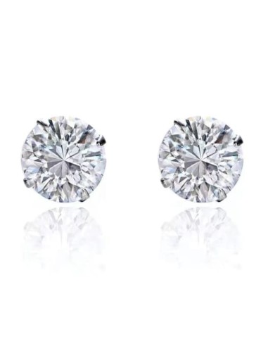 Boucles d'oreilles zircone 2.5 mm bijou en argent