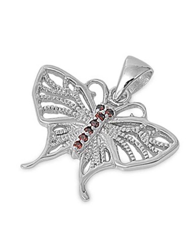 Pendentif papillon bijou en argent