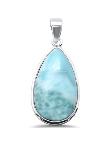 Pendentif papillon bijou en argent et Larimar