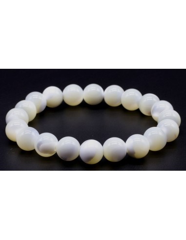 Bracelet en Nacre A perles de 10 mm