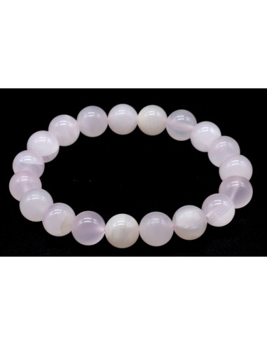 Bracelet Pierre Calcite rose en perles de 10 mm