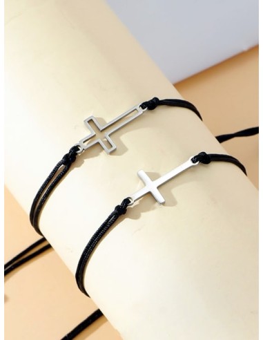 Bracelets couple en acier