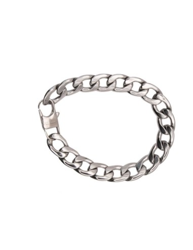 Bracelet maille gourmette en acier