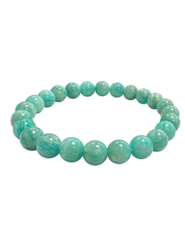 Bracelet amazonite AA du Pérou bijou en 8 mm