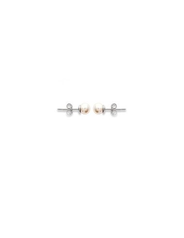 Boucles d'oreilles perles imitation en 3 mm