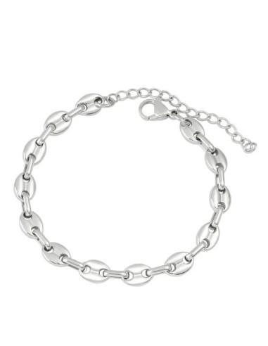 Bracelet grain de café acier 16 cm x 8 mm