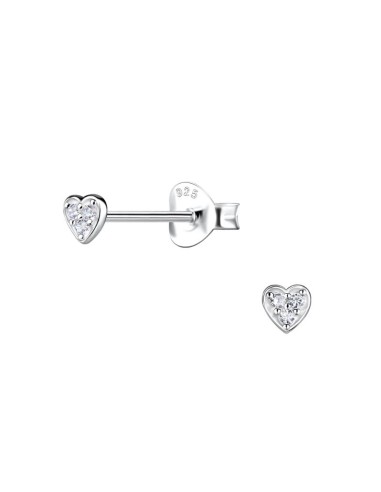 Boucles d'oreilles cœur bijou en argent