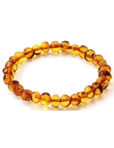 Bracelet ambre baroque en 18 cm