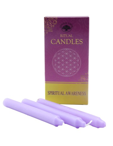 Bougies violettes de protection fleur de vie Green Tree