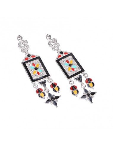 boucles d'oreille multicolore modèle Abilf