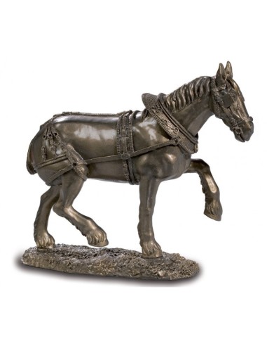 Figurine cheval clydesdale en 19 cm