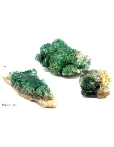 Druse de fluorite verte en 90 mm