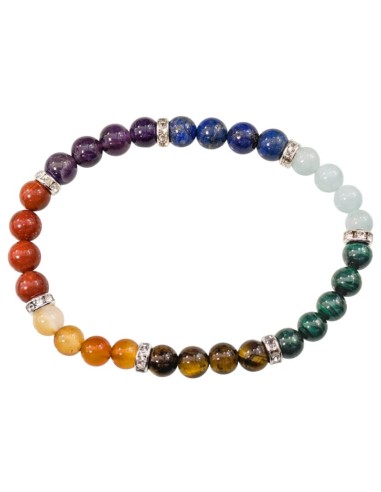 Bracelet 7 chakras bijou en 6 mm