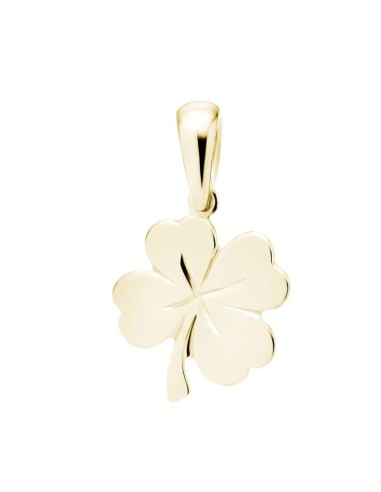 Pendentif trèfle à 4 feuilles en plaqué or