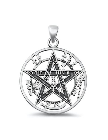 Pendentif Tetragrammaton en argent 32 mm