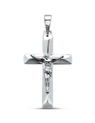 Pendentif Christ sur croix bijou en argent