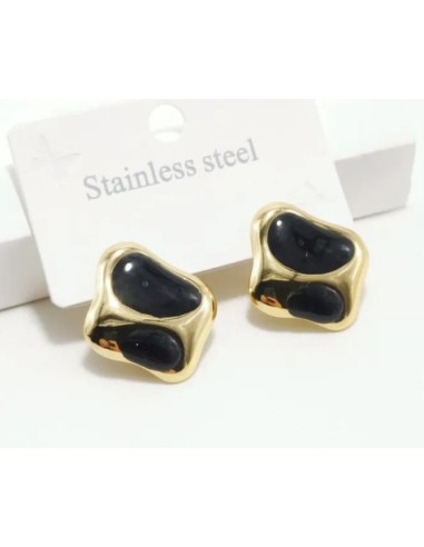 Boucles d'oreilles Carrées bijou en acier