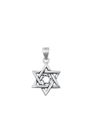 Pendentif étoile de David 16.2 mm en argent