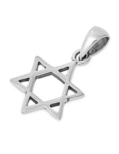 Pendentif étoile de David 16 mm en argent