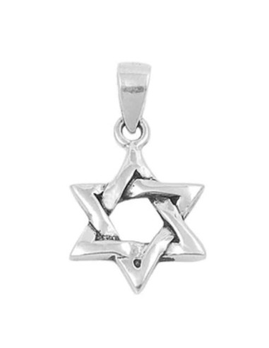 Pendentif étoile de David 16 mm en argent