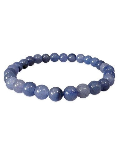Bracelet Aventurine bleue 10 mm en pierres minérales