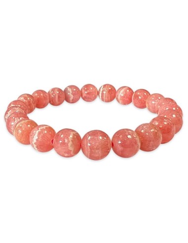 Bracelet en rhodochrosite d'Argentine AAA perles de 8 mm