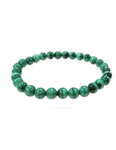Bracelet malachite AAA bijou en pierres en 6 mm