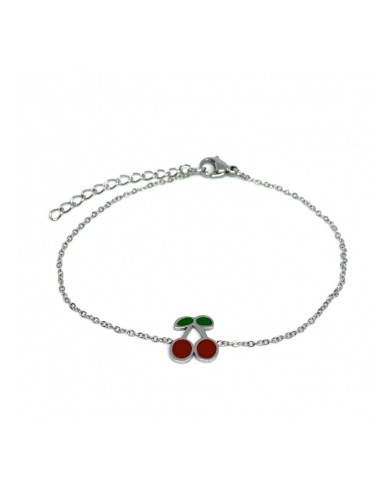Bracelet cerise bijou en acier