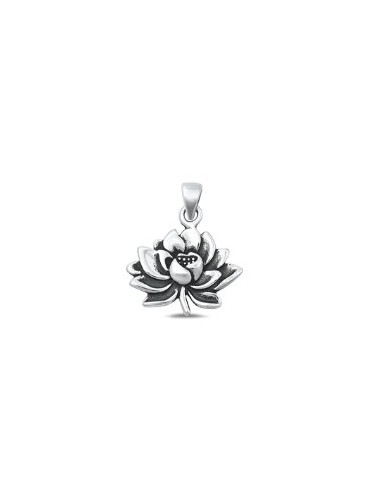 Pendentif lotus 13.7 mm bijou en argent