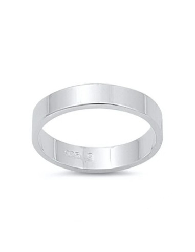 Bague anneau alliance 4 mm bijou en argent