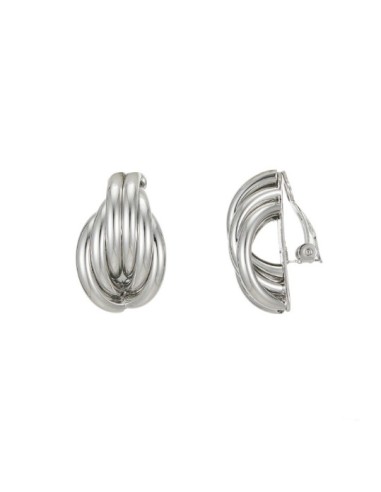Boucles d'oreilles à clip bombées dorée ou argentée